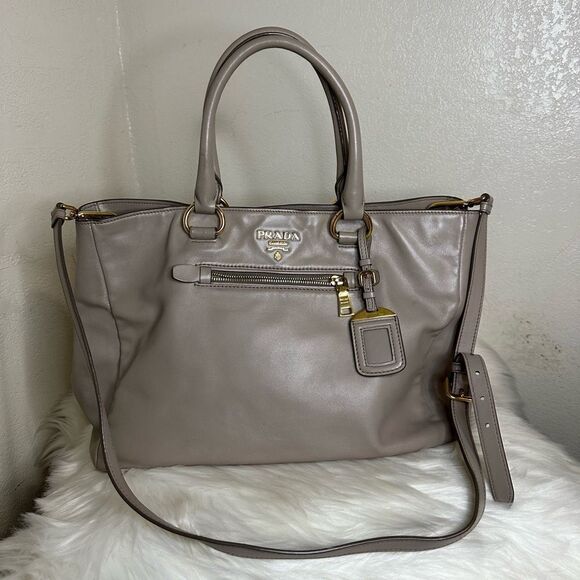 Prada Handbags - 💯Authentic Prada Two-way Tote Bag🍀